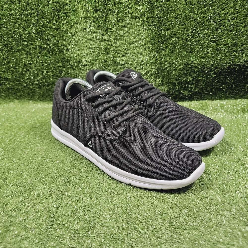 Travis Mathew Cuater The Daily  Black Knit Athletic Comfort Sneakers Mens 10